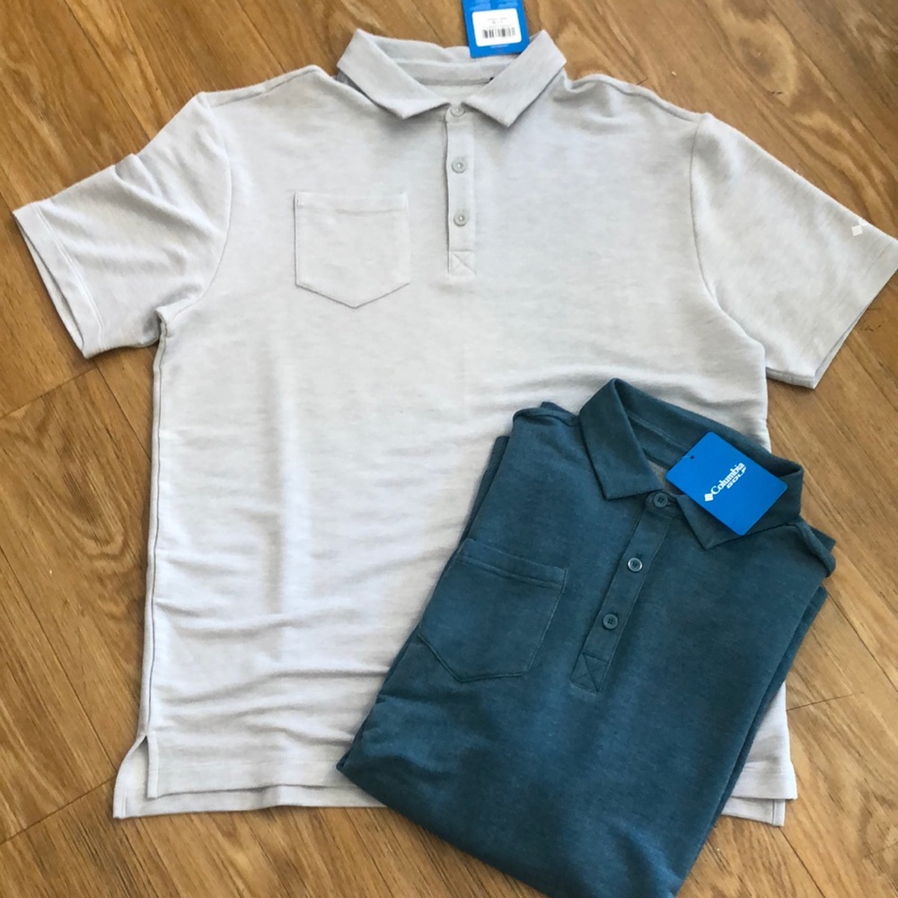 Bundle of 2 Columbia men’s Clubhead Polo. Large. NWT